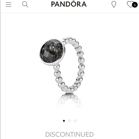 Pandora Rutile Quartz Bubble Ring - Picture 9 of 12